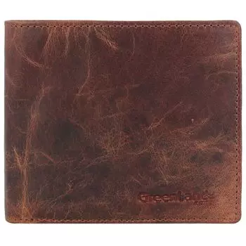Кошелек Greenland Nature Montana RFID Leder 12,5 см, коричневый