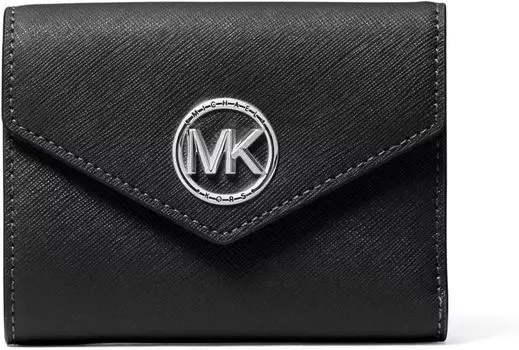 Кошелек Greenwich Medium Envelope Trifold MICHAEL Michael Kors, черный