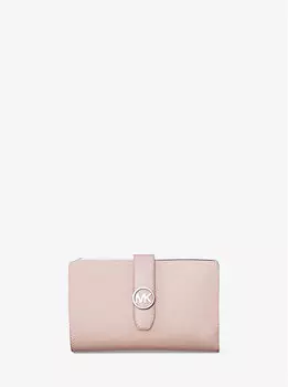 Кошелек Greenwich среднего размера из сафьяновой кожи Michael Kors, розовый