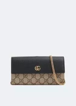 Кошелек GUCCI GG Marmont chain wallet, черный