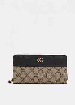 Кошелек GUCCI GG Marmont zip around wallet, черный