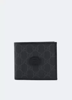 Кошелек GUCCI Interlocking G coin wallet , черный