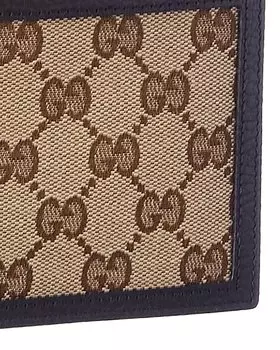 Кошелек Gucci Original GG из ткани и кожи, коричневый