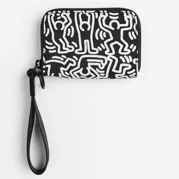 Кошелек H&amp;M Keith Haring Small, белый/черный