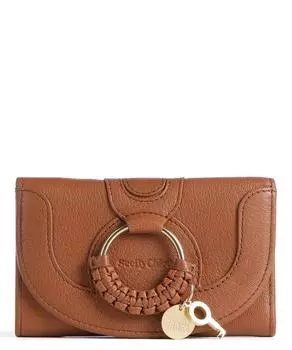 Кошелек Hana из зерненой козьей кожи See By Chlo, коричневый
