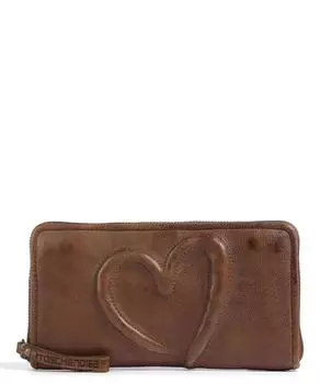 Кошелек Herzgasse 5 из зерненой кожи Taschendieb Wien, коричневый