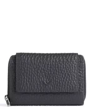 Кошелек Hirsch Hilary RFID из зерненой кожи Voi, синий