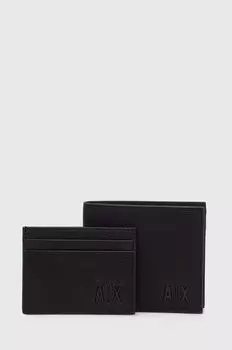 Кошелек и визитница Armani Exchange, черный