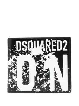 Кошелек Icon с тисненым логотипом DSQUARED2, черный