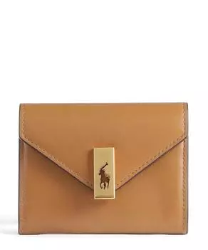 Кошелек ID Collection из мягкой яловой кожи Polo Ralph Lauren, коричневый
