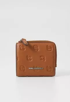 Кошелек IKON MONOGRAM BIFOLD WALLET KARL LAGERFELD, коричневый