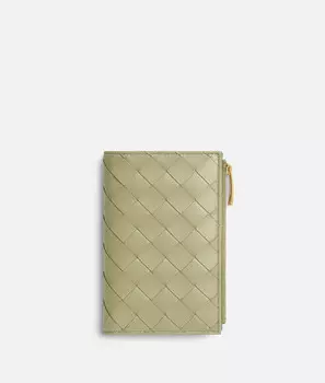 кошелек Intrecciato среднего размера, складывающийся в два раза Bottega Veneta