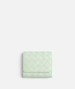 Кошелек Intrecciato тройного сложения с кошельком-оригами для монет Bottega Veneta
