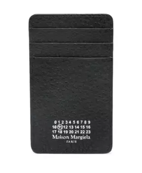 Кошелек из эм кожи с фирменным логотипом Maison Margiela, черный