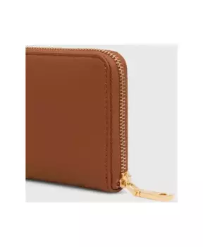 Кошелек из искусственной кожи на молнии Love Moschino, коричневый