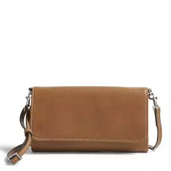 Кошелек из искусственной кожи Outlet сумка через плечо Vera Bradley, цвет roasted pecan