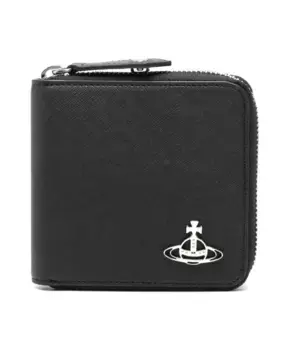 Кошелек из искусственной кожи с фирменным шаром Vivienne Westwood, черный