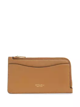 Кошелек из кожи Coach, коричневый