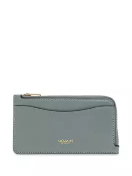 Кошелек из кожи Coach, серый