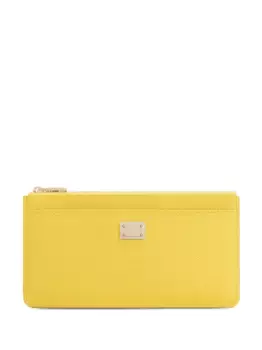 Кошелек из кожи Dauphine DOLCE & GABBANA, желтый