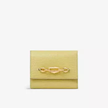 Кошелек из кожи Marinda с тиснением под крокодила Jimmy Choo, желтый