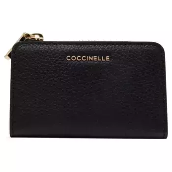 Кошелек из кожи нуар Coccinelle, черный