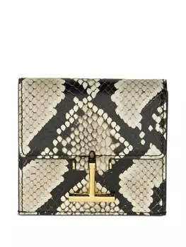 Кошелек из кожи с эффектом змеиной кожи TOM FORD