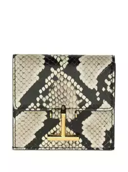 Кошелек из кожи с эффектом змеиной кожи TOM FORD