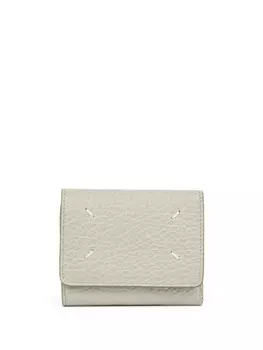 Кошелек из кожи с четырьмя стежками Maison Margiela, белый