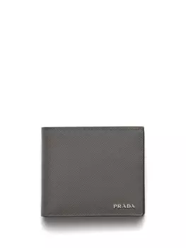Кошелек из кожи Saffiano от Prada, серый