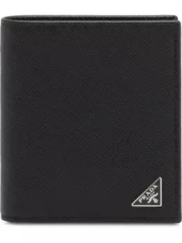Кошелек из кожи Saffiano Prada, черный