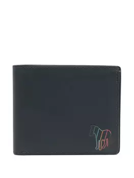 Кошелек из кожи зебры Paul Smith, синий