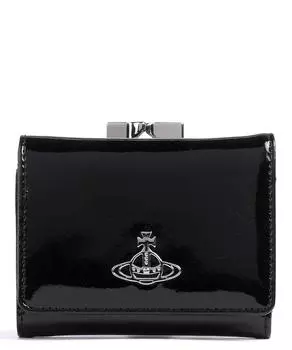 Кошелек из лакированной кожи Vivienne Westwood, черный