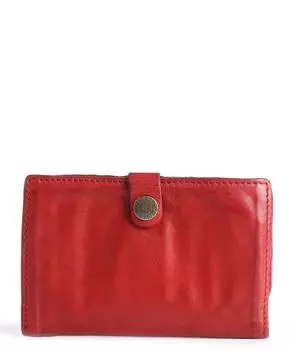 Кошелек из мелкозернистой кожи Campomaggi, красный