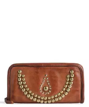 Кошелек из мелкозернистой яловой кожи. Campomaggi, коричневый