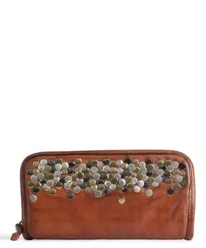 Кошелек из мелкозернистой яловой кожи. Campomaggi, коричневый