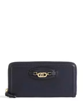 Кошелек из мелкозернистой яловой кожи. Lauren Ralph Lauren, синий