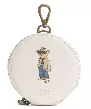 Кошелек из мелкозернистой яловой кожи. Polo Ralph Lauren, белый