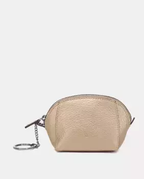 Кошелек из металлизированной кожи на молнии Abbacino, золотой