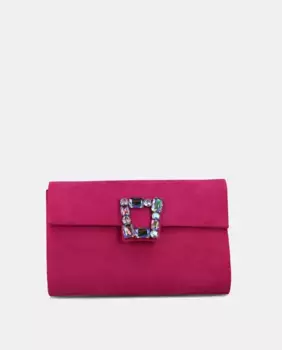Кошелек из микрофибры с камнями Menbur, цвет Fucsia