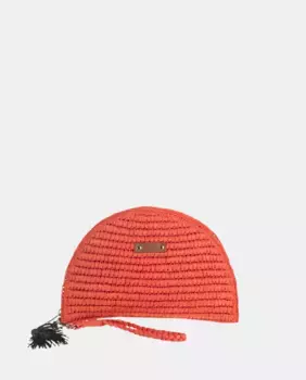 Кошелек из натурального волокна с застежкой-молнией Kbas, коралловый