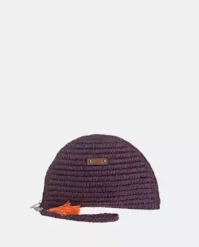 Кошелек из натурального волокна с застежкой-молнией Kbas, лиловый