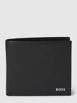 Кошелек из натуральной кожи, модель «Рэнди» BOSS, черный