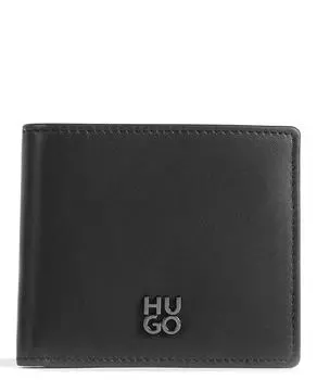 Кошелек из овечьей кожи Hugo, черный