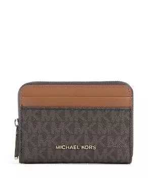 Кошелек из парусины Jet Set Michael Kors, коричневый