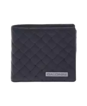 Кошелек из плетеной кожи с принтом Baldinini, черный