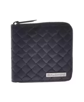 Кошелек из плетеной кожи с принтом Baldinini, черный