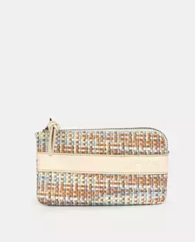 Кошелек из рафии с гравировкой натурального цвета Caminatta, бежевый