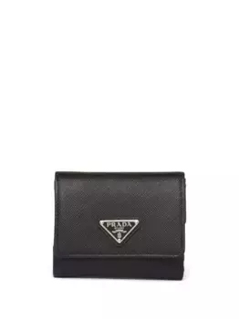 Кошелек из сафьяновой кожи Prada, черный