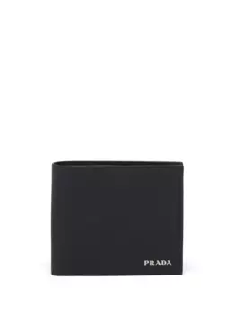 Кошелек из сафьяновой кожи Prada, черный